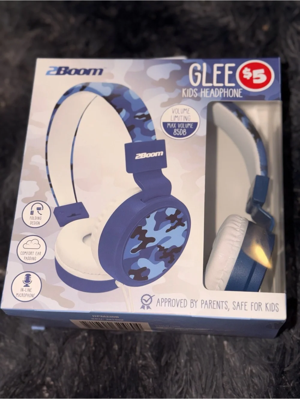 Glee Kids Headphones - Blue Camo